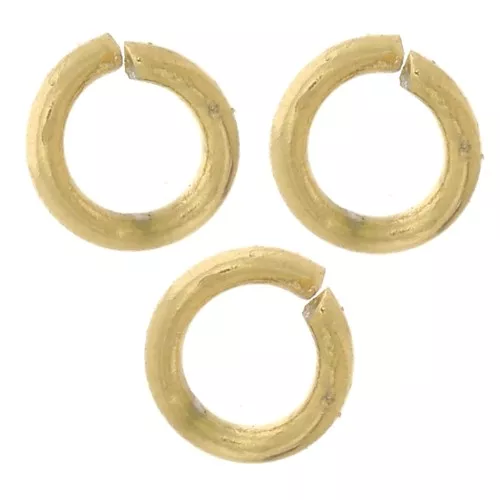 Anillas abiertas 3x0,6 mm - Acero inoxidable 316L dorado x100