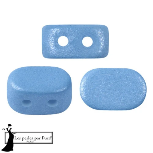 Cuentas de cristal Lipsi® de Puca® 4x6 mm - Vogue Celestial Azul Mate x10g