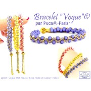 Cuentas de cristal Lipsi® de Puca® 4x6 mm - Vogue Celestial Azul Mate x10g