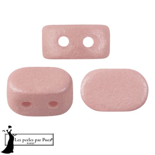 Cuentas de cristal Lipsi® by Puca® 4x6 mm - Vogue Rose Nude Mat x10g