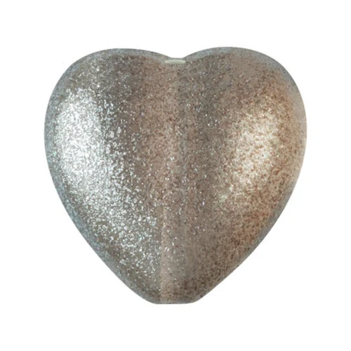 Cuenta de cristal corazón 16x15 mm - Candy Light Mint x1