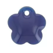 Lentejuela flor metal y resina epoxi 10 mm - Azul noche x10
