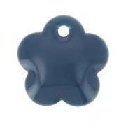 Lentejuela flor metal y resina epoxi 10 mm - Petróleo x10