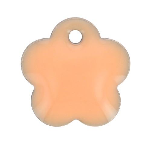 Semillas de flores de metal y resina epoxi 10 mm - Light rose x10