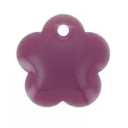 Lentejuela flor metal y resina epoxi 10 mm - Lila x10