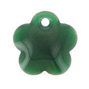 Semillas de flores de metal y resina epoxi 10 mm - Verde abeto x10