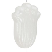 Cuentas flores 12x8 mm - Imitación perla de agua dulce - Blanco nacarado x6