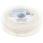 Hilo de jade - Hilo europeo de nailon trenzado Griffin 2 mm - Cream x20m