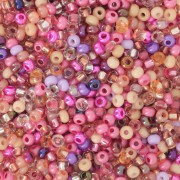 Cuentas de Rocalla Preciosa 11/0 de 2 mm - Mezcla rosa - Nude x 20 g