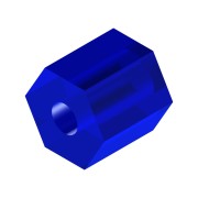 Preciosa Two Cuts Cuentas de rocalla 11/0 2 mm - Alabastro Blanco Forrado Azul Sfinx x20g