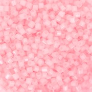 Cuentas de Rocalla Preciosa Two Cuts 11/0 2 mm - Blanco alabastro con ribete rosa claro Sfinx x20 g
