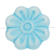 Cuentas flor 18 mm cristal - Azul claro x4|raw }}