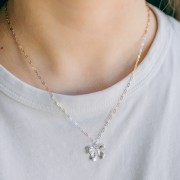 Dije de nudo 14x16 mm - Plata 925 x1