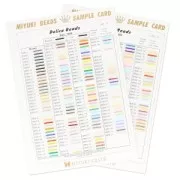 Carta de colores Miyuki Delica 10/0 Tableros 1 et 2