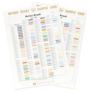 Carta de colores Miyuki Delica 10/0 Tableros 1 et 2