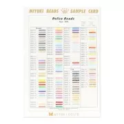 Carta de colores Miyuki Delica 10/0 Tableros 1 et 2
