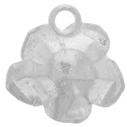 Dije flor rosa 14 mm - Plata 925 x1