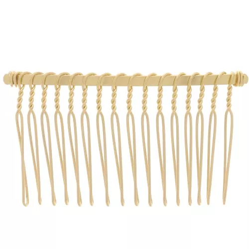 Pasador peine 67x37 mm Dorado x1