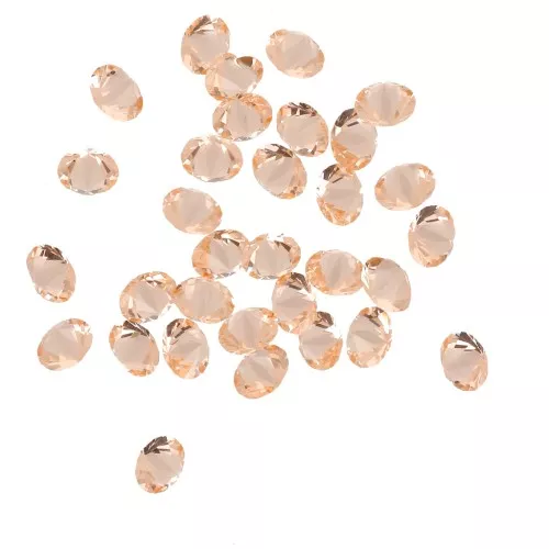 Piedras de cristal a resinar - Joblot PureCrystal - 1 a 6 mm - Light Peach x10g