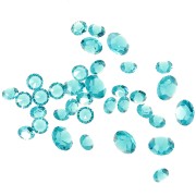 Piedras de cristal a resinar - Joblot PureCrystal - 1 a 6 mm - Blue Zircon x10g