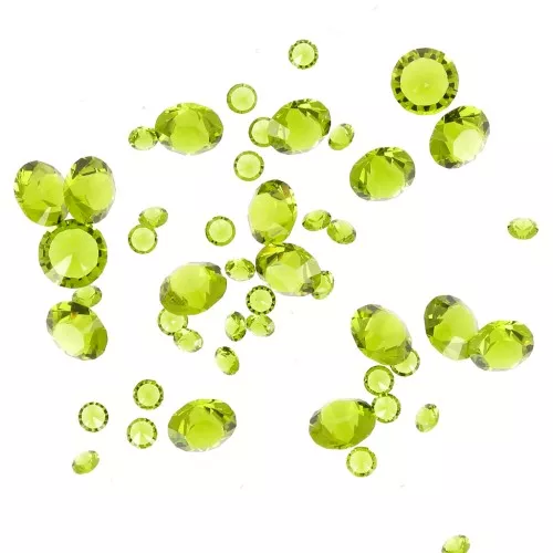 Piedras de cristal a resinar - Joblot PureCrystal - 1 a 6 mm - Olivino x10g