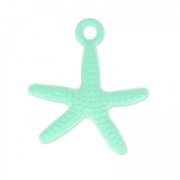 Dije teñida estrella de mar  18x20 mm Green Turquoise x1|raw }}