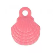 Dije teñida caracol  10x13 mm Framboise x1