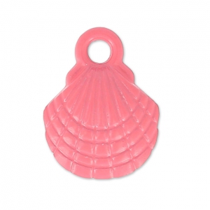 Dije teñida caracol  10x13 mm Framboise x1