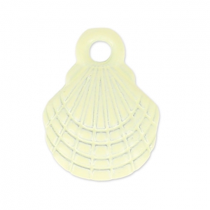 Dije teñida caracol 10x13 mm Jonquil x1