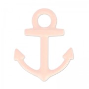 Dije teñida ancla 15x18 mm Pink Coral x1
