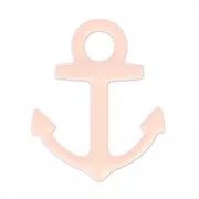 Dije teñida ancla 15x18 mm Pink Coral x1