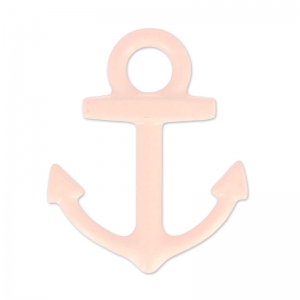 Dije teñida ancla 15x18 mm Pink Coral x1
