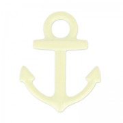 Dije teñida ancla 15x18 mm Jonquil x1