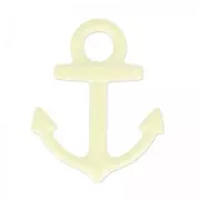 Dije teñida ancla 15x18 mm Jonquil x1