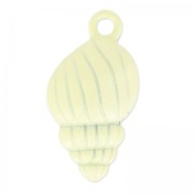 Dije teñida caracol 24x13 mm Jonquil x1