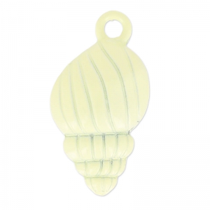 Dije teñida caracol 24x13 mm Jonquil x1