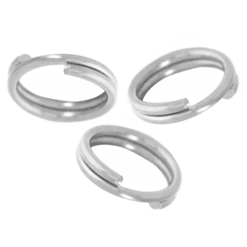 Anillos dobles 5x0,5 mm - Acero inoxidable 304L x10