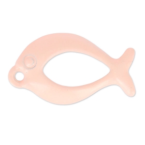 Dije teñida poisson 20x11 mm Pink Coral x1