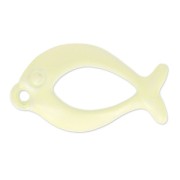 Dije pescado tintado20x11 mm Jonquil x1
