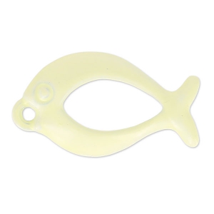Dije pescado tintado20x11 mm Jonquil x1