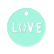 Cequí tintado love 14 mm Green Turquoise x1