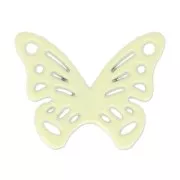 Separador mariposa tintado 2 agujeros 20x15 mm Jonquil x1