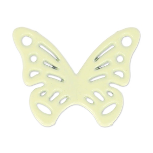 Separador mariposa tintado 2 agujeros 20x15 mm Jonquil x1