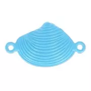 Separador concha tintado 2 anillas 25 mm Azul x1
