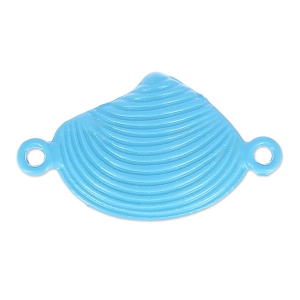 Separador concha tintado 2 anillas 25 mm Azul x1