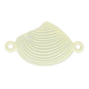 Separador concha tintado 2 anillas 25 mm Jonquil x1