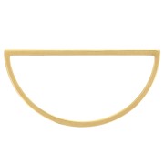 Anillo de montaje y tejido de media luna 30x15 mm - Acero inoxidable 304L Dorado x1|raw }}