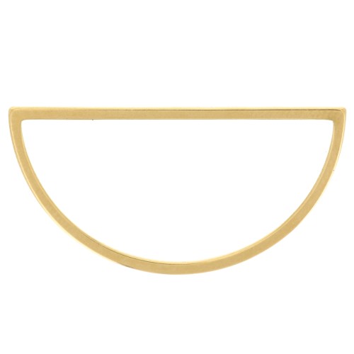 Anillo de montaje y tejido de media luna 30x15 mm - Acero inoxidable 304L Dorado x1