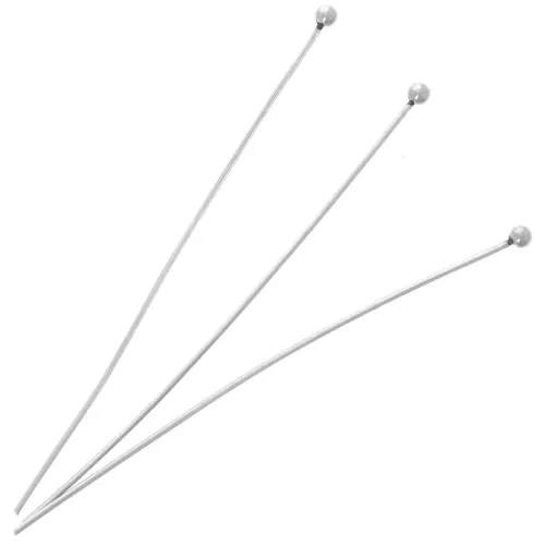 Clavos de cabeza esférica 50x0,6 mm - Acero inoxidable 304L x10