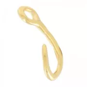 Enganche anzuelo 40 mm Chapado Plateado envejecido x1